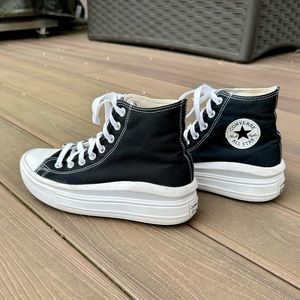 Black Converse Platform Chuck Taylor All Star Move High-Top Sneaker
